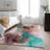 Premium Machine Washable Cerrito AMF513 Burgundy Rug