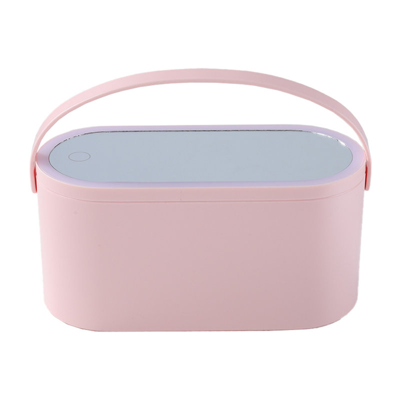 Hildebrand Plastic Makeup Organiser, Pink