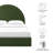 Solana Arched Performance Velvet Platform Bed-105698035-105698039