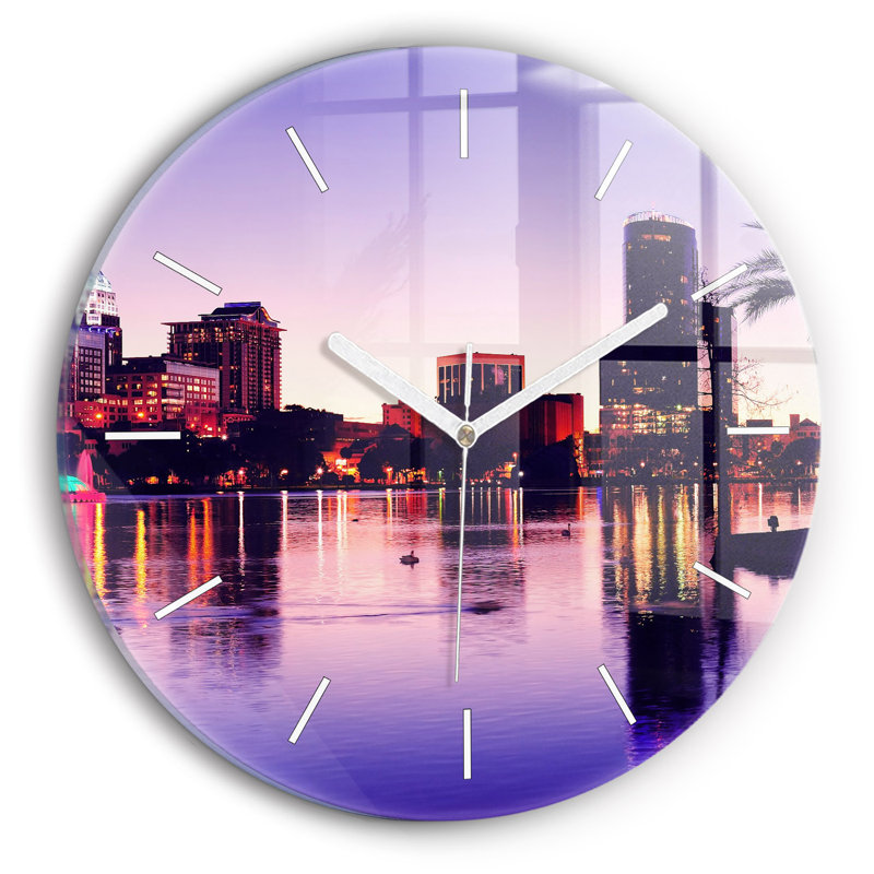 Glass Wall Clock