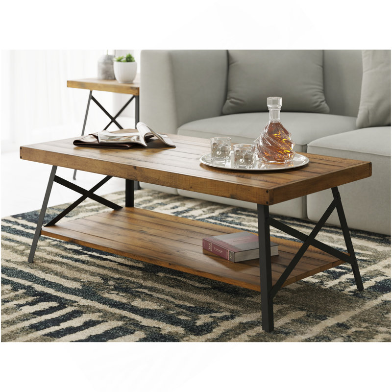 Table basse brune
