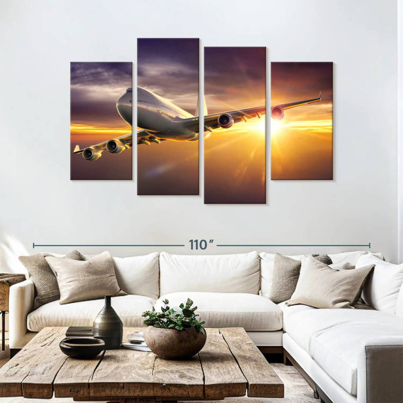 Avion Mehar Sunset, H 54 po x l 84 po