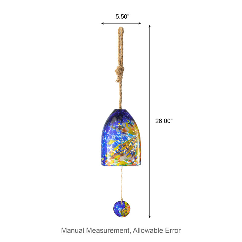 Carillon de verre 26 "H Twist Glaze