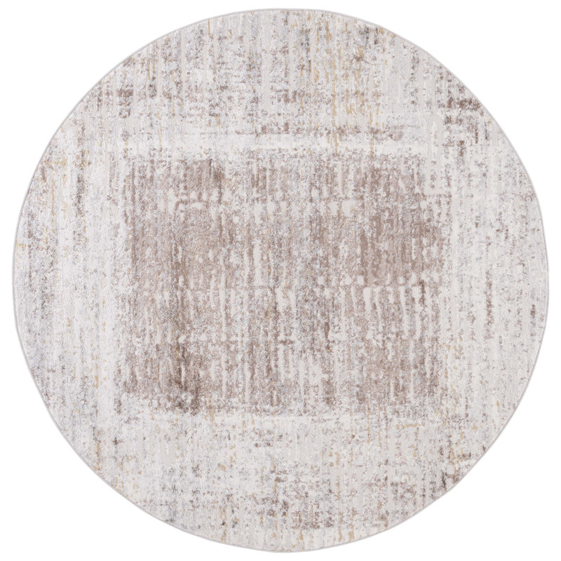 Palma Performance Abstract Rug, Round 6'7"