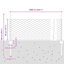 Fence with Post Segment Outdoor Barrier Garden Terrace Divider Boundary-1371456935-1371456953