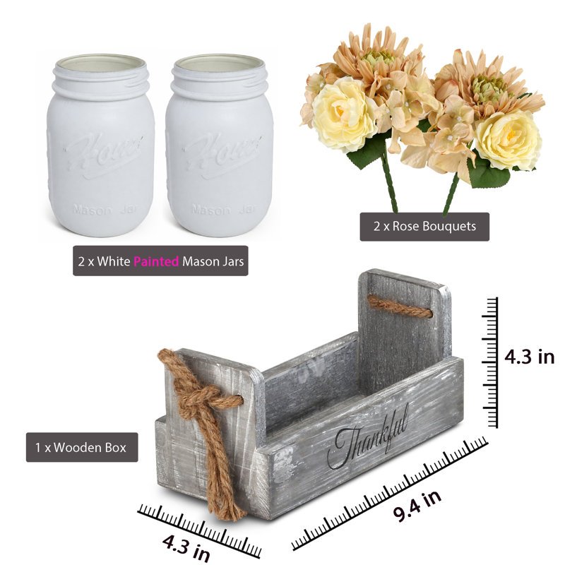 Centre de table Coon Mason, Blanc