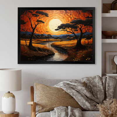Lynsee " African Tribal Sunset VI "