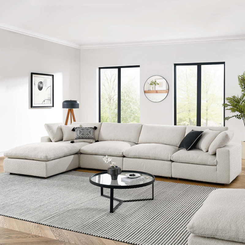 Canapé modulaire 5 pièces Commix, Ivoire