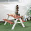 Ensemble de table de pique-nique pour enfants, ensemble de table et banc en bois Outsunny