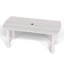  Table de salle à manger rectangulaire en PEHD pour l'extérieur avec trou pour parasol-1557793104