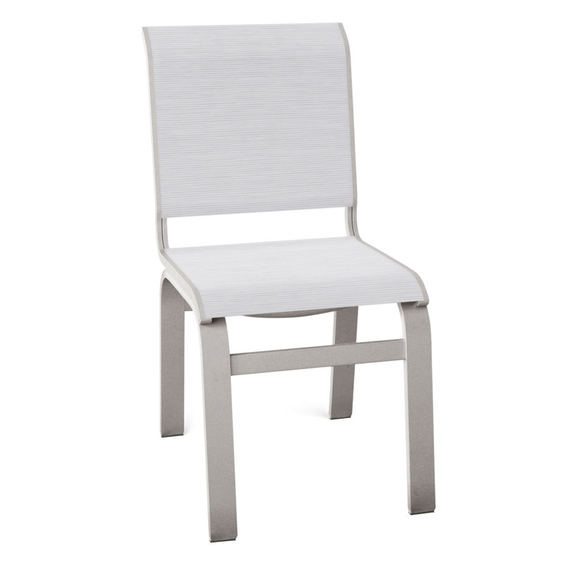 Chaise d'appoint de salle à manger Hiraku, Gris chaleureux texturé, Abalone