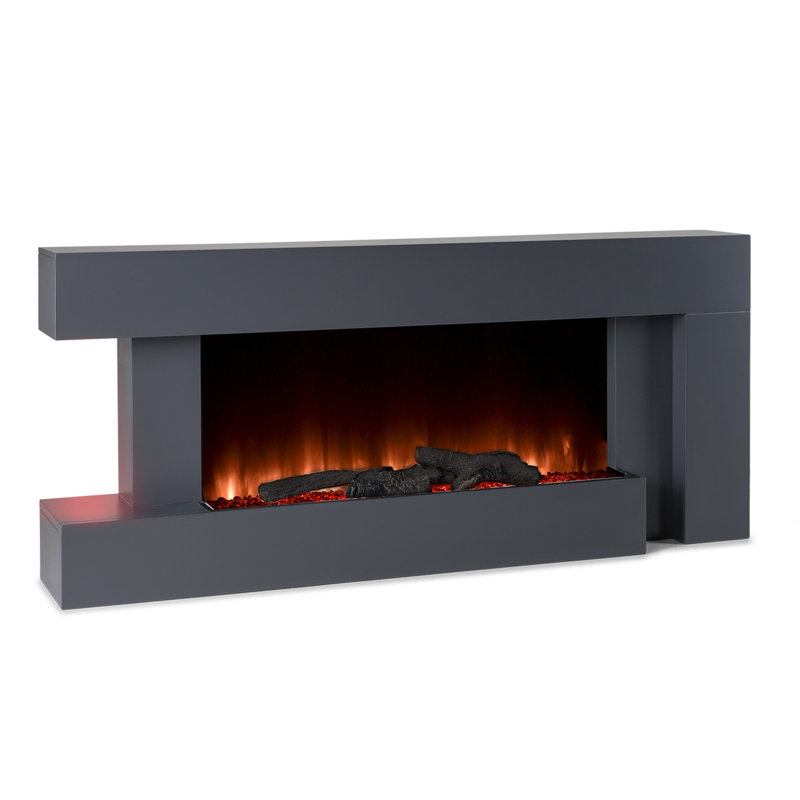 Klarstein 132cm W Electric Fireplace, Black