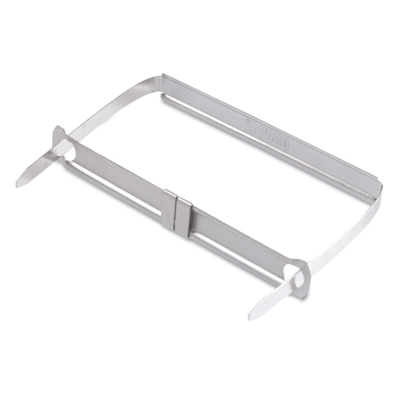 Silver Tin-Plated Metal Two-Piece Paper Fasteners