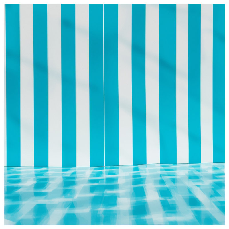 Rideaux à rayures verticales bleues, voilages et voilages à rayures - 1 panneau, 50 po x 80 po - 1 panneau, Transparent