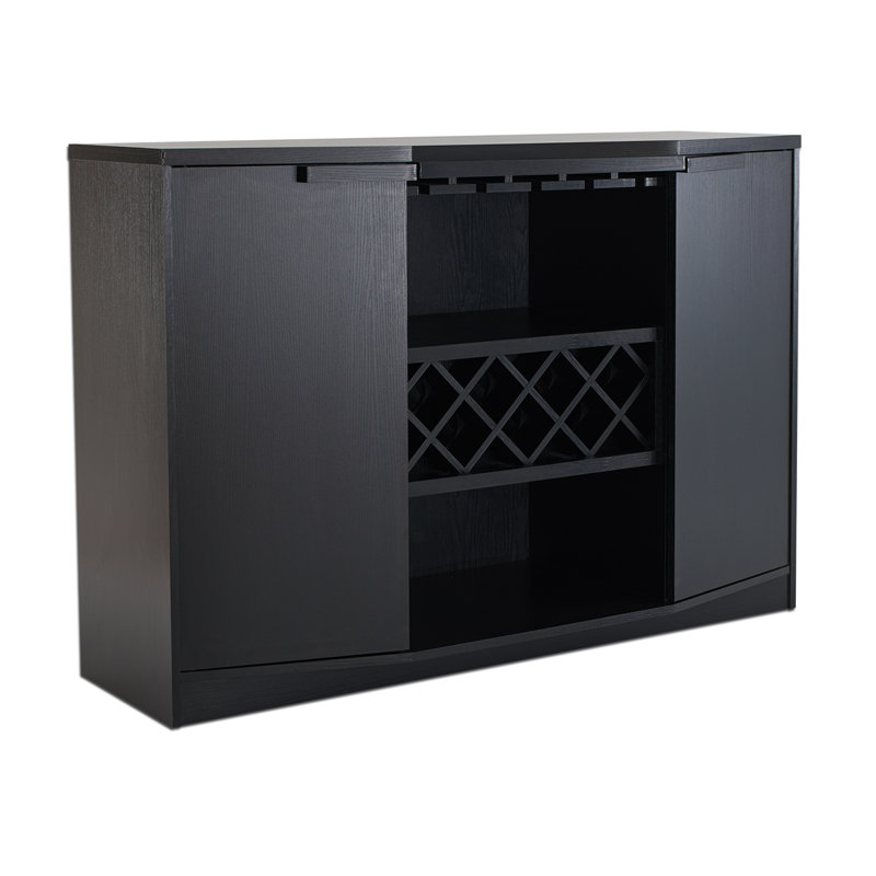 130cm Wine Bar, Black