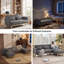 86.6'' 3-Level Adjustable Chenille Reversible L-Shaped Sectional-419267789