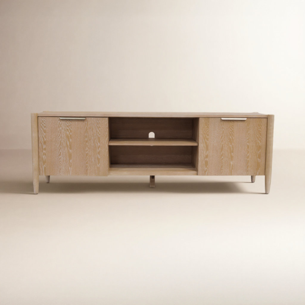 Reece 72" TV Stand, Natural Wood