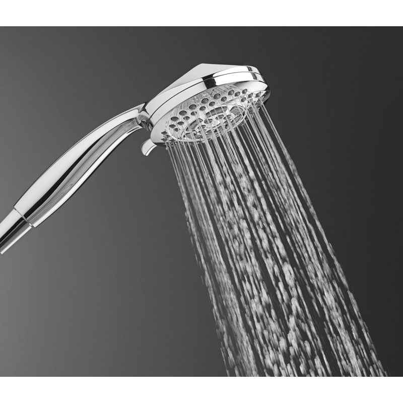 Pomme de douche à main multifonction HydroFocus, Nickel satiné