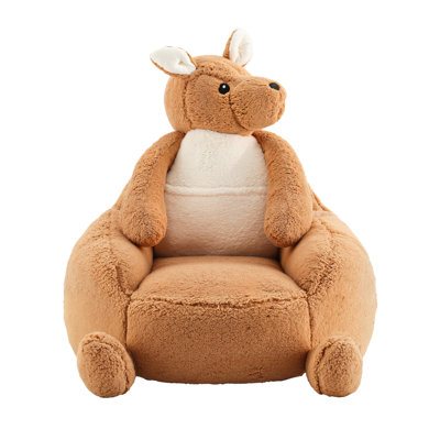 Kannon Animal Shaped Kids Sofa, Kids Character Bean Bag Chair, Plush Lounger Seat For Gaming, Reading And Watching TV For Toddlers And Children's Rooms