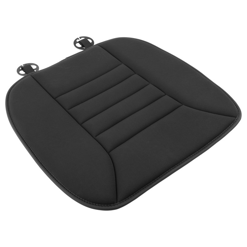 Black Memory Foam Car Seat Cushion Pad with Non-Slip Bottom