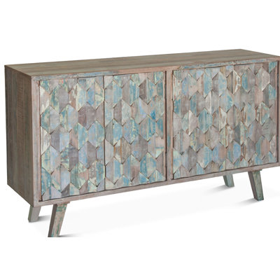 Fleta 61 " W Teak Solid Wood Buffet Table