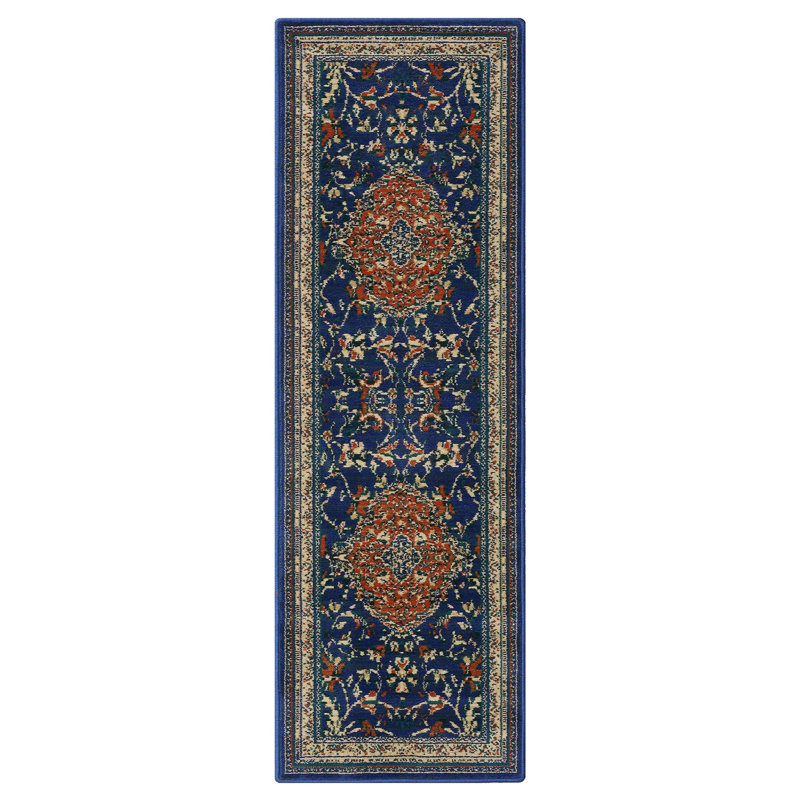 Tapis de couloir lavable Boho Medallion, Rectangulaire 3 pi x 5 pi