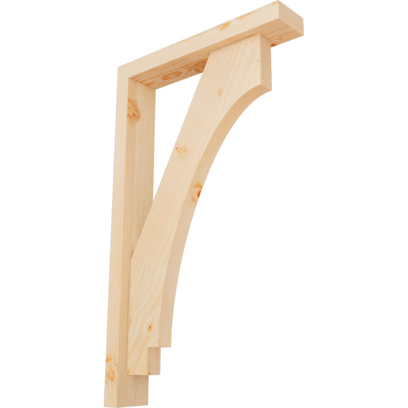 Support de bloc impérial avec entretoise décalée, 30 po x 18 po, Sapin Douglas de l 3 1/2 (lisse)