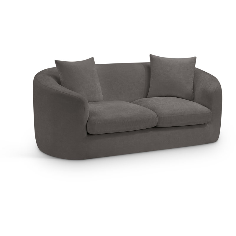 Causeuse Penelope, Tissu gris chenille