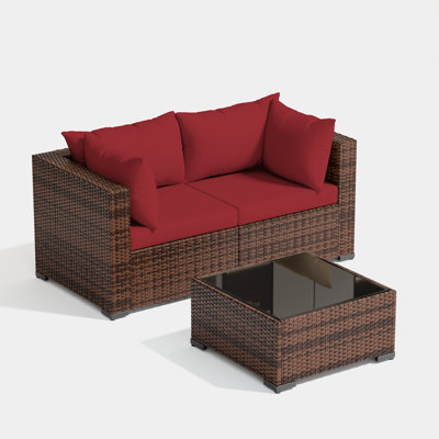 2-Person Outdoor Seating Group With Coffee Table