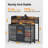 Laundry Hamper Laundry Sorter with 3 Removable Bags Laundry Basket with Shelf Drawers