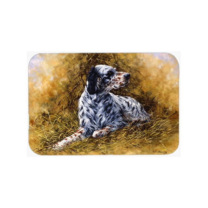 Caroline's Treasures English Setter Glass Cutting Board