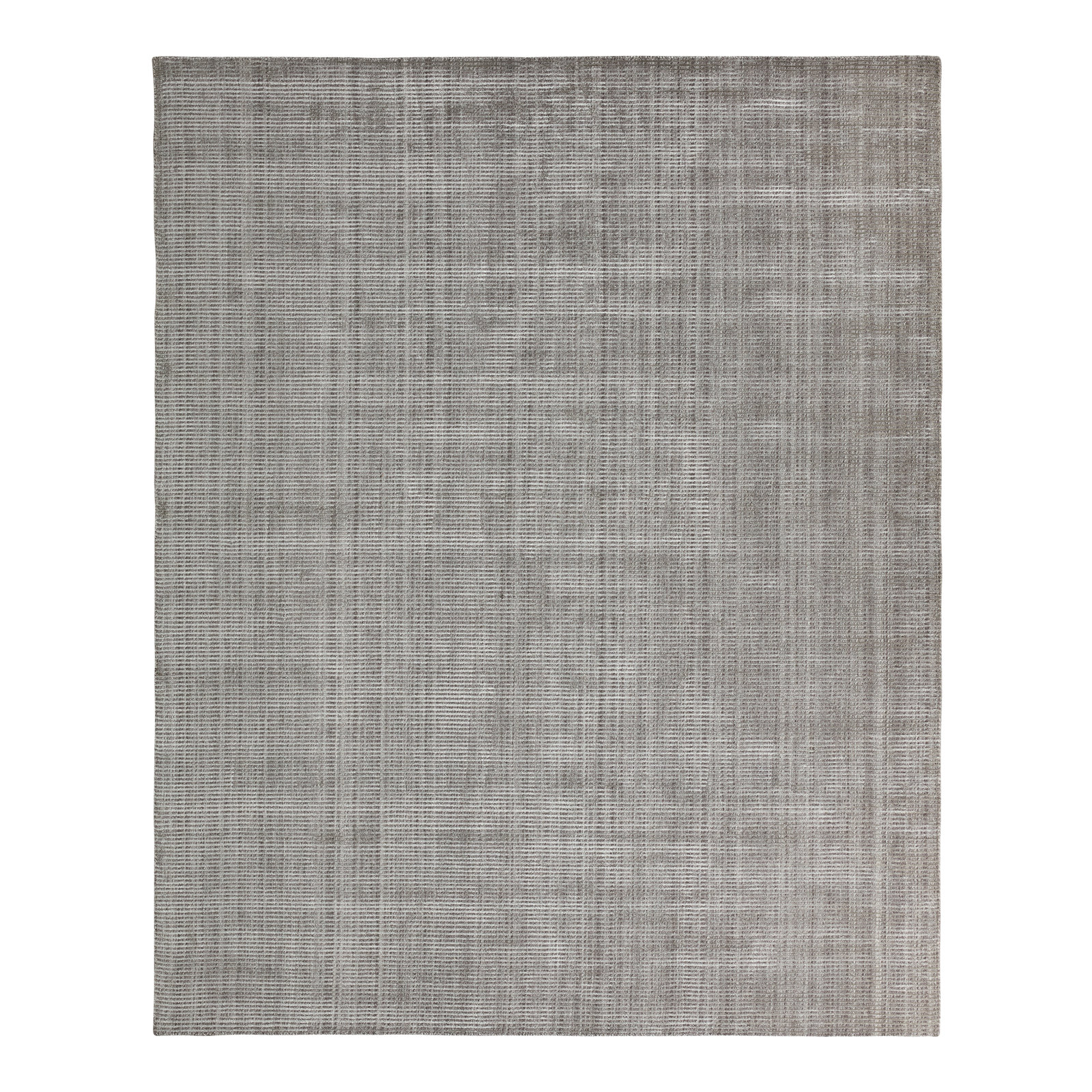 Elroy Taupe Hand-Woven Striped Rug, Rectangle 10' x 14'