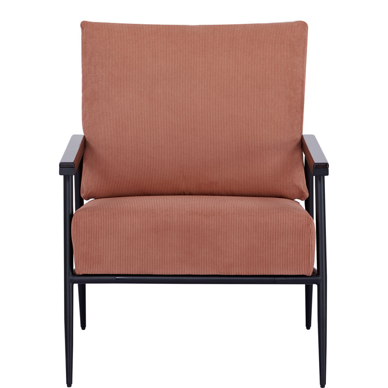 Fauteuil Karionna, 100 % polyester orange