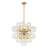 21-Light Swirled Glass Bubble Globe Sphere Chandelier-1663589795