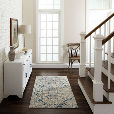 Tapis bleu Castor