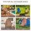 Chaise Adirondack en bois massif Andrekia-204727069