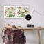 "Egrets Color Pop Flowers", ensemble de 2 toiles murales par Melissa Wang-246268309