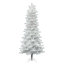 Crystal White Pine Artificial Christmas Tree with LED Multi Colored Lights with Stand-138141847-148844841