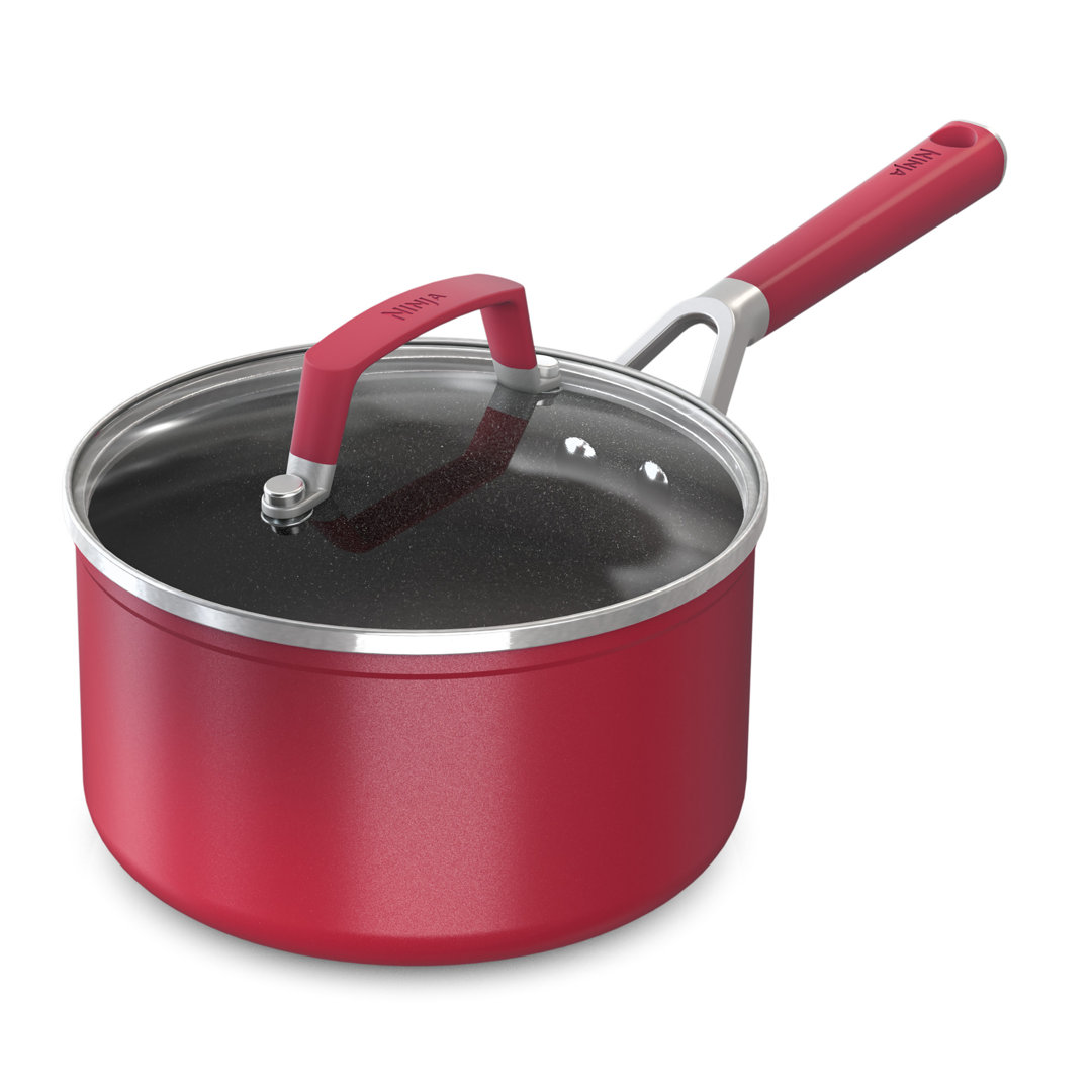 Shark Ninja 2.5 qt. Non Stick Aluminum Saucepan with Lid Ninja