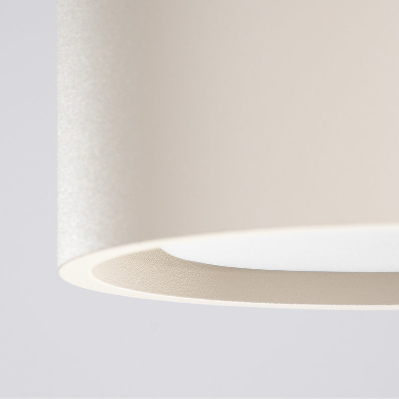MODO Aluminium Flush Mount, Beige, 10x10x6 cm, 1 Light