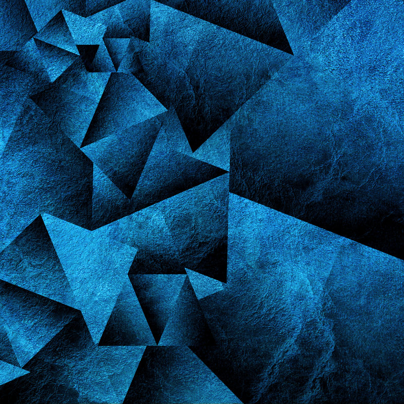 Geometric Triangle by Tee - Wrapped Canvas Print, 30cm H x 30cm W x 3.8cm D