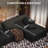 Boneless U-shaped 132" Boneless Modular Cloud Couch Sectional Sofa-173165865