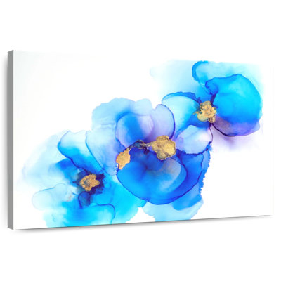 Fleur bleue abstraite Avery