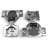 1/2 Overlay 2 Pack 105 Degree Soft Close Face Frame Concealed Hinges