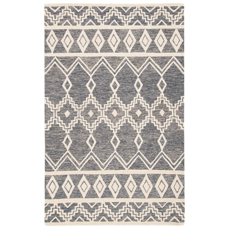 Tapis en laine touffeté à la main Abbiegail, Rectangle 3 pi x 5 pi