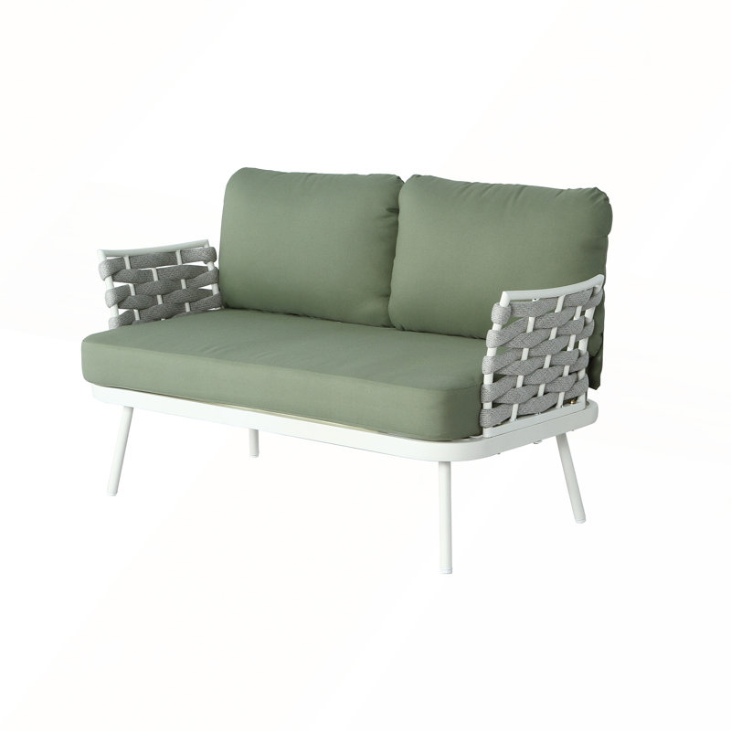 Causeuse et table Modern, Blanc