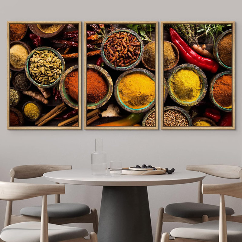 Indien Garam Masala Curcuma Mélange d'épices Cuisine et cuisine Photographie Réalisme Décor, Cadre naturel flottant