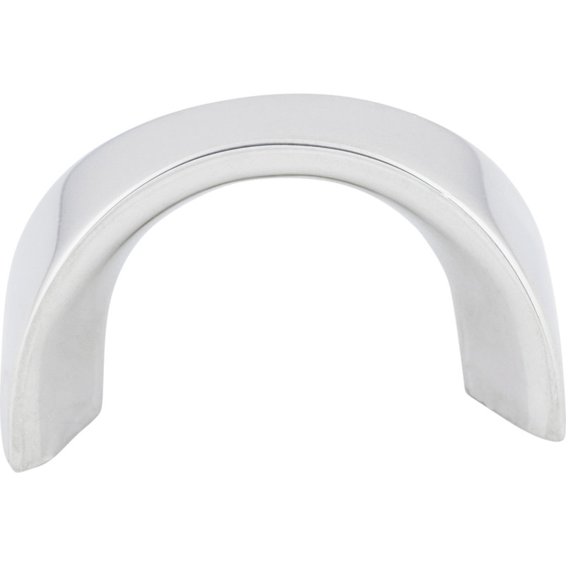Crescent 1 1/4" Center to Center Bar pull, Polished Chrome, 1 1/4" Center to Center