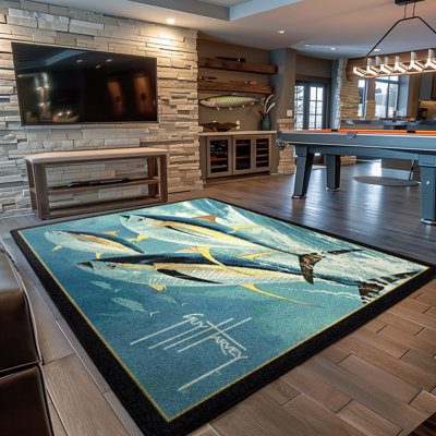  Tapis à thon jaune Guy Harvey