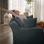 Chaise longue rembourrée en velours côtelé-105193813